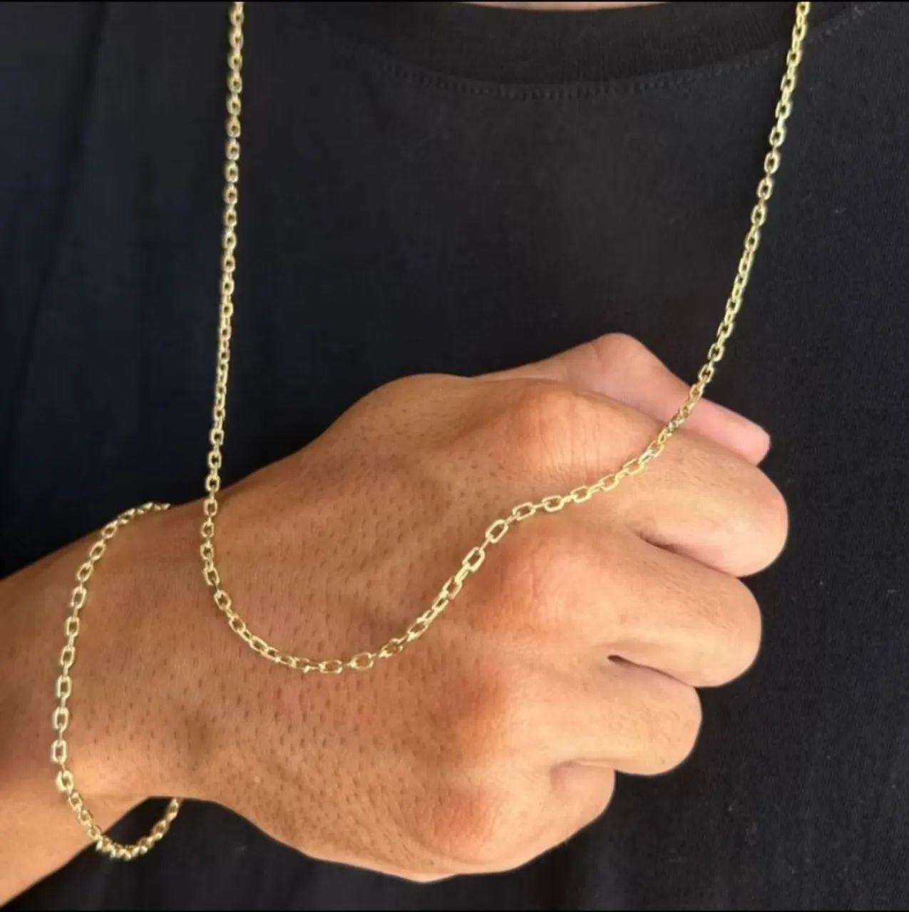 Cordão e Pulseira de Moeda Antiga  - Foto 4