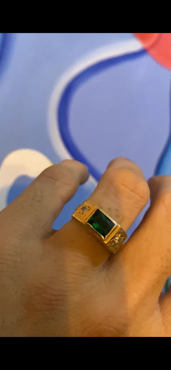 Anel de ouro 18 - Foto 2