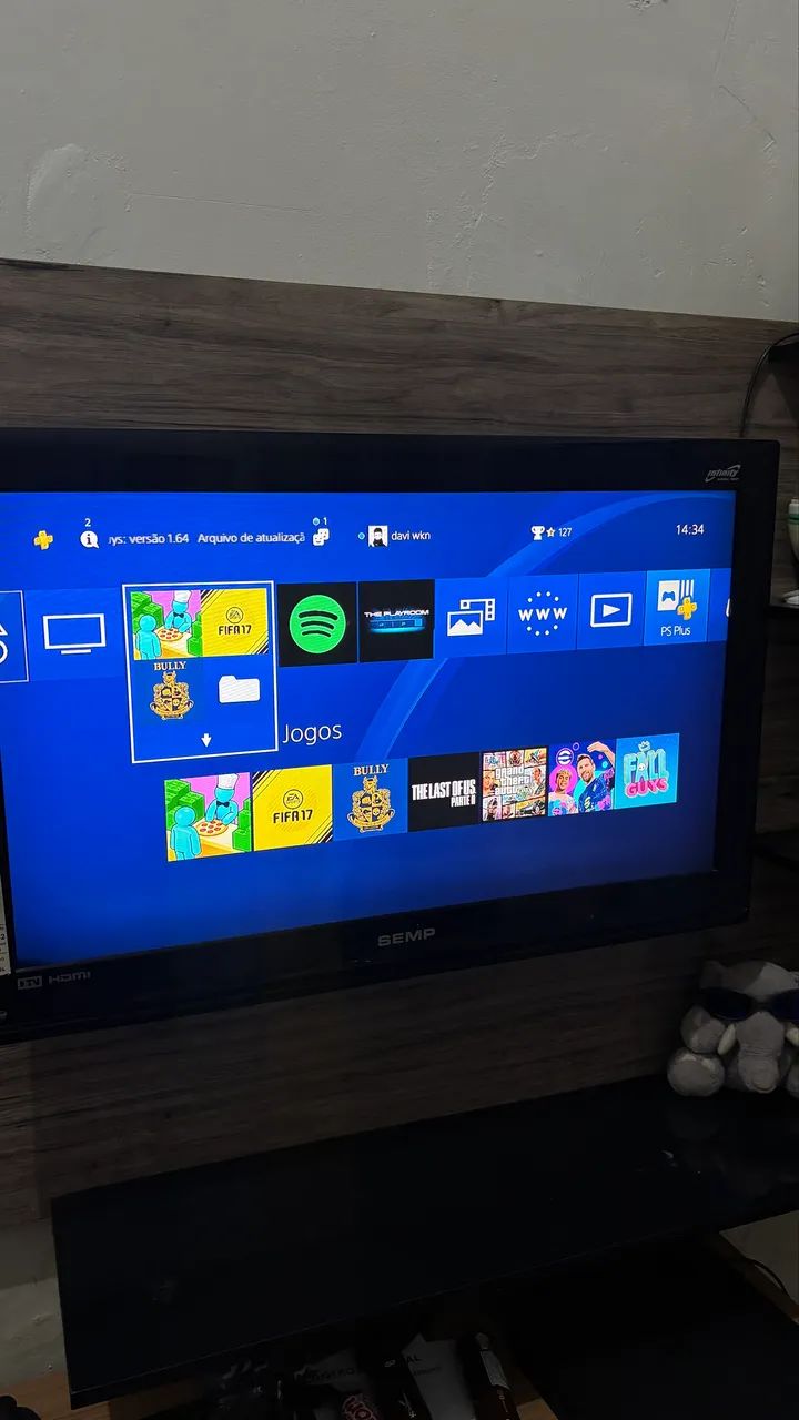 PS4 SLIM + Controle Original - Foto 4