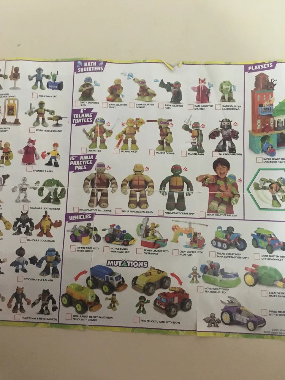 Catálogo coleção Tartarugas Ninja - Antiguidades - Jardim