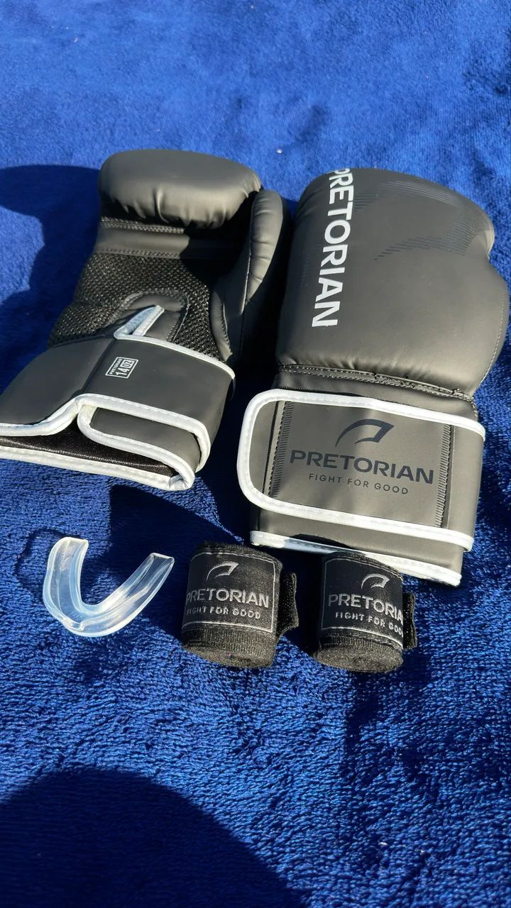 KIT LUVA DE BOXE E MUAY THAI FX2 PRETORIAN - Foto 3