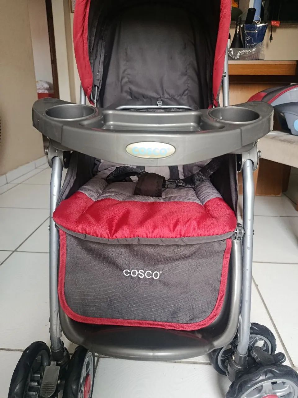 Carrinho de bebê + bebê conforto Cosco  - Foto 3