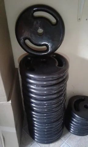 Anilhas Emborrachadas 20 kg - Foto 2