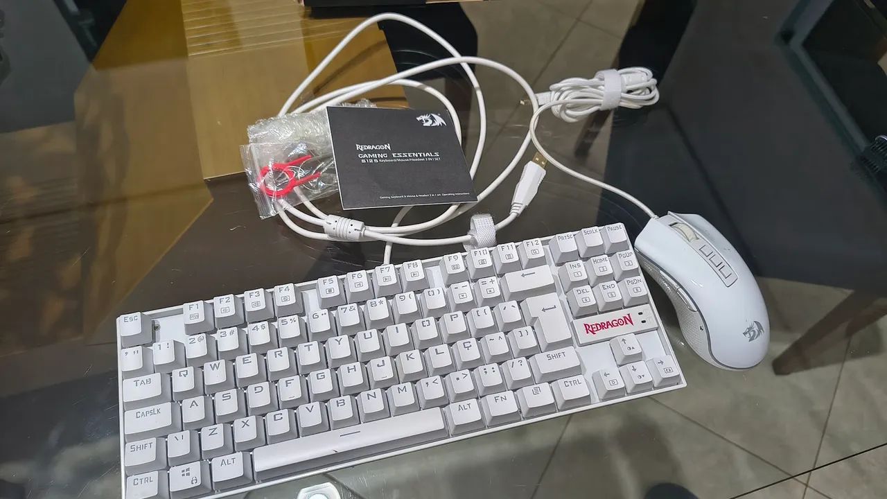 Kit Redragon Gaming Essentials Branco - Foto 2