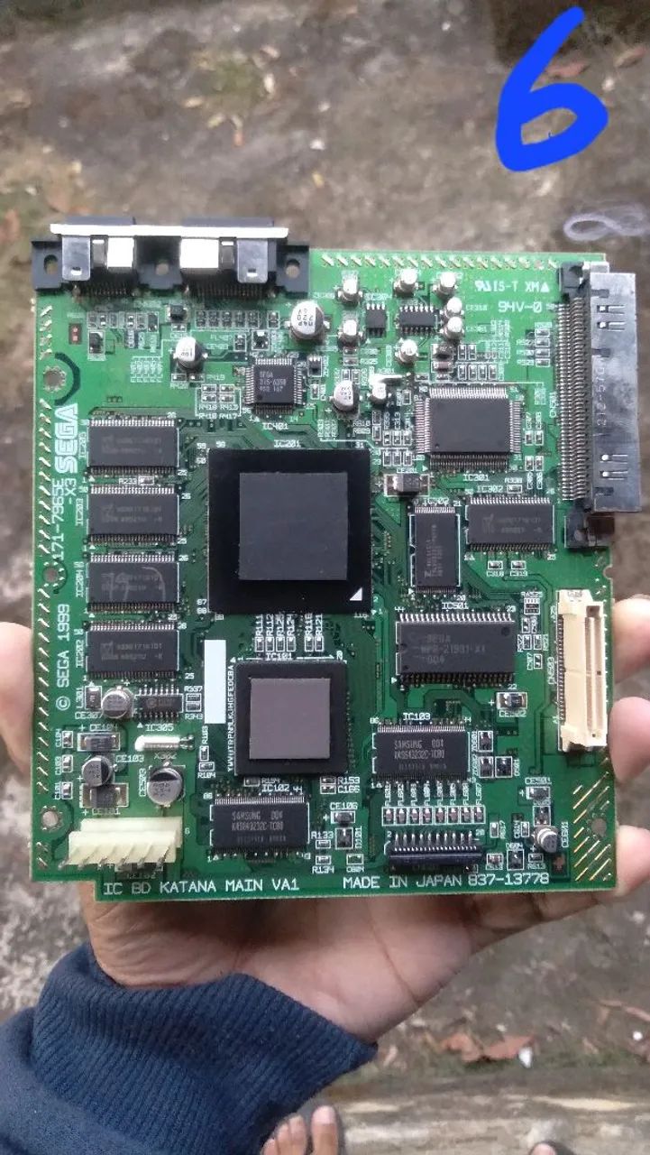 Dreamcast placa mãe VA1 americana de dreamcast funcionando perfeitamente. 