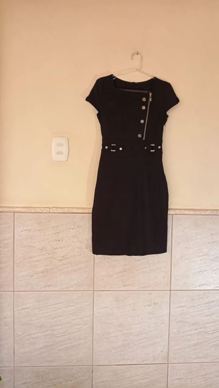 Vestido Preto de Malha.