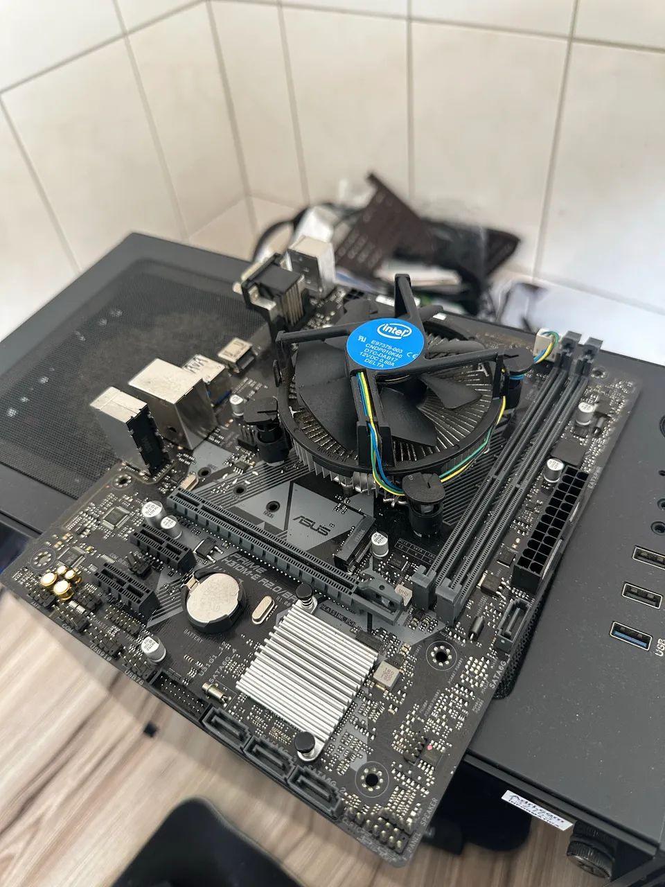PLACA MÃE + PROCESSADOR