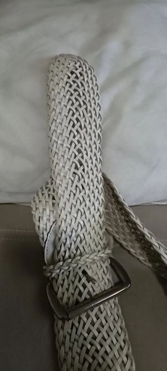 Cinto de couro da Le lis blanc, modelo tresse, tamanho M - Foto 5