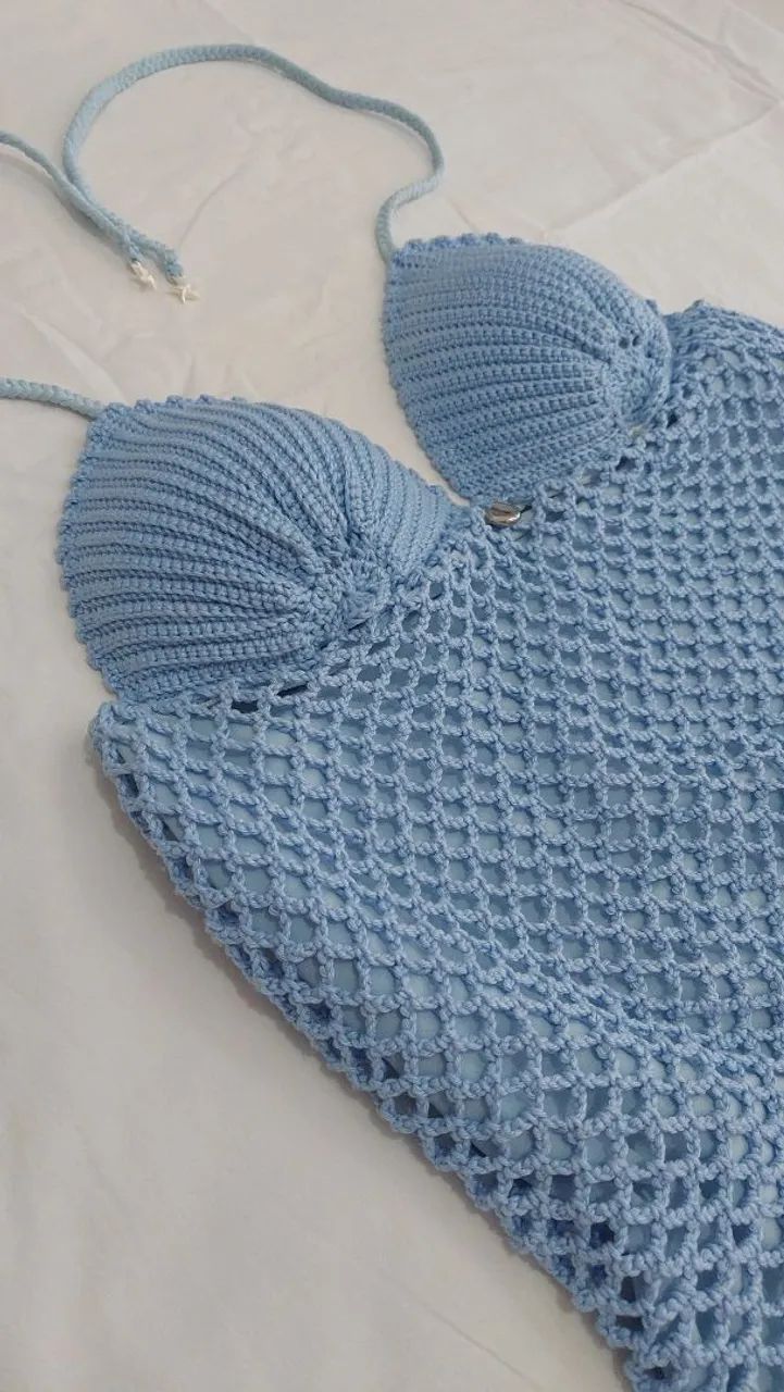 Vestido Sereia em Crochê ? - Foto 2
