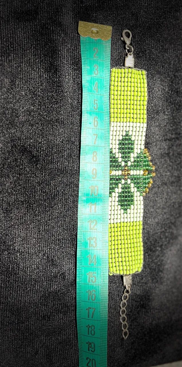 Pulseira de Miçangas Verde