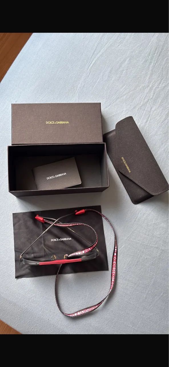 Óculos De Sol Dolce & Gabbana DG2210 Original Com Cordão E Case - Foto 2