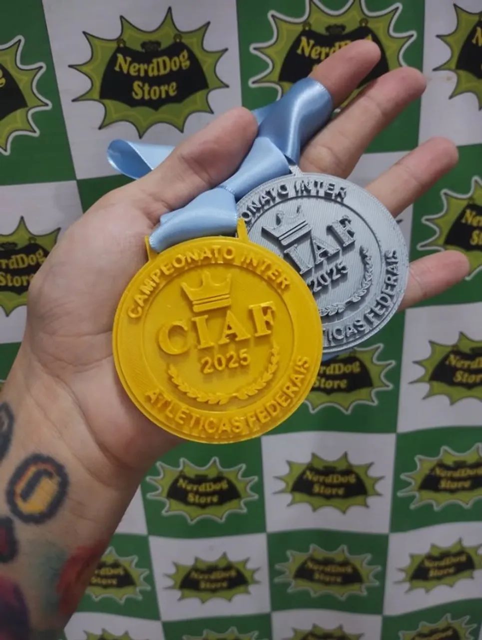 Medalhas Personalizadas - Eventos premiações presente Troféu - NerdDog Store