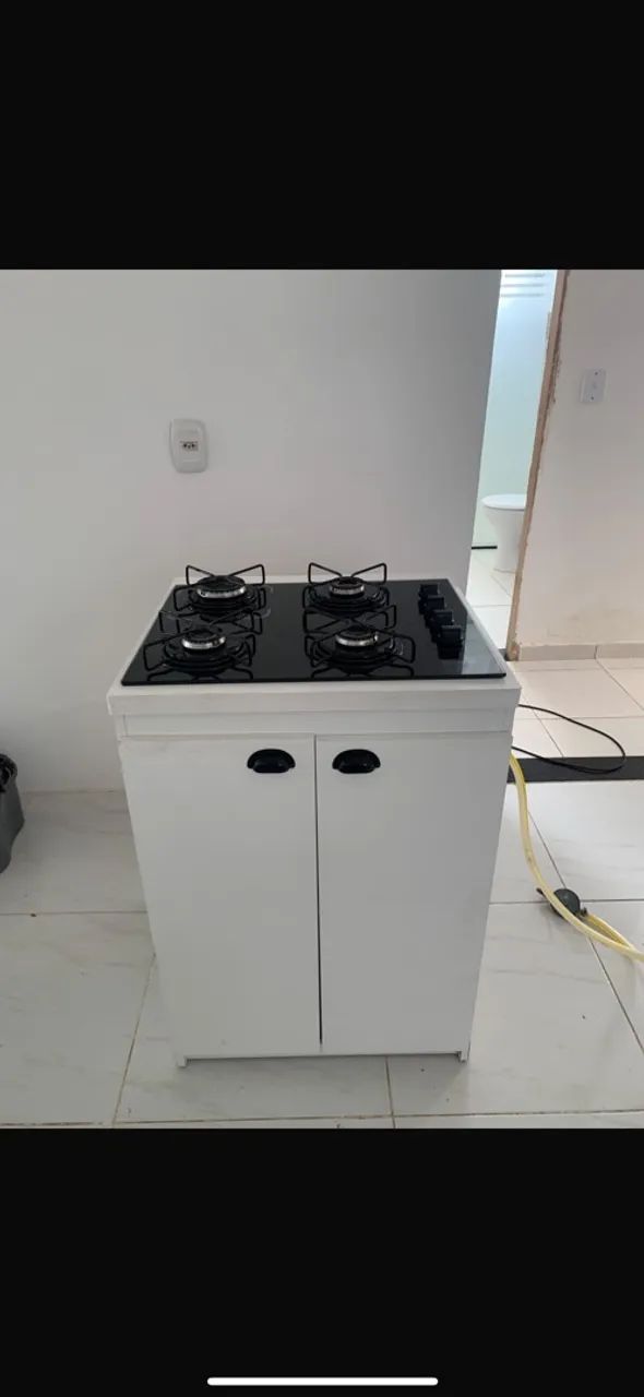 Fogão Cooktop  com armário 