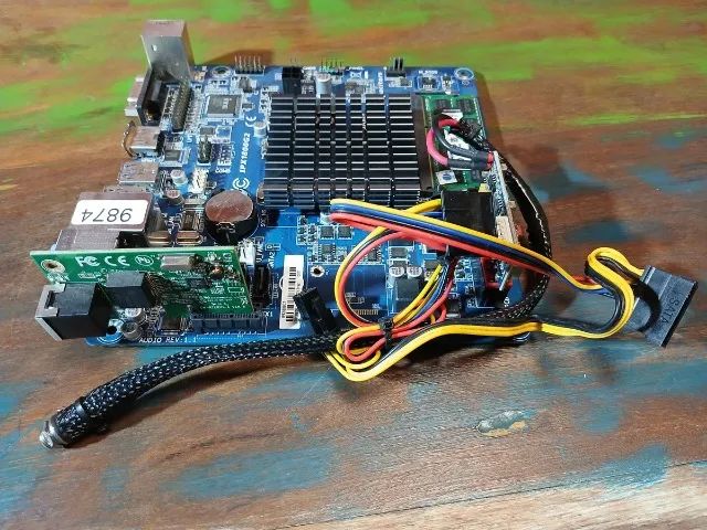 Placa Mãe Itx Com Processador Celeron J1800 + 4gb + Fonte - Foto 3