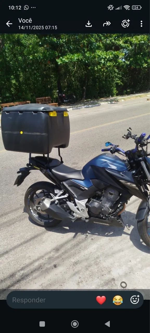 Baú de moto 140 litros novo 