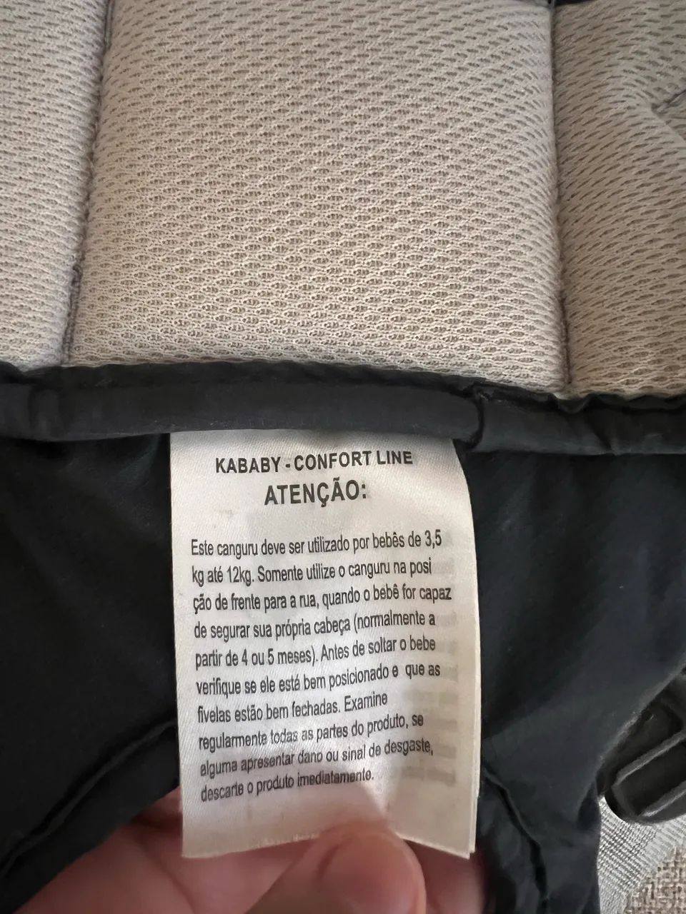 Canguru para bebê  4 ou 5 meses - Foto 3