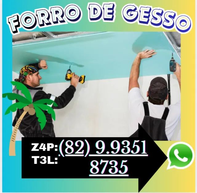 Forro de Gesso Forro drywall e parede e divisoria ATENDEMOS SOMENTE EM MACÉIO  - Foto 2