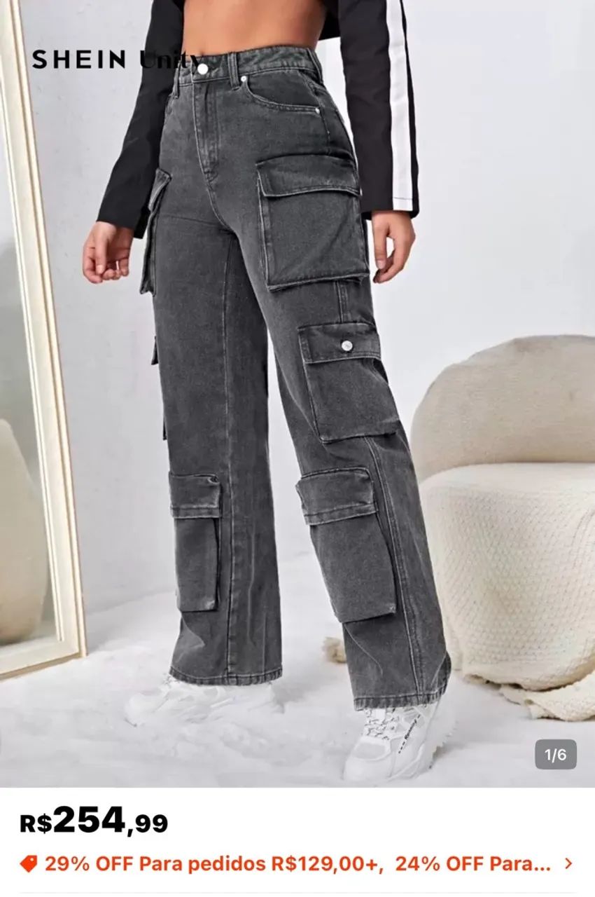 calça cargo shein 