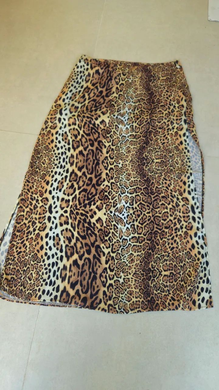 Saia longa estampa animal print  - Foto 3