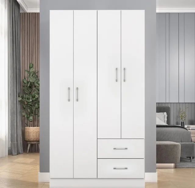 Guarda-Roupa Branco Compact 90 - Foto 4