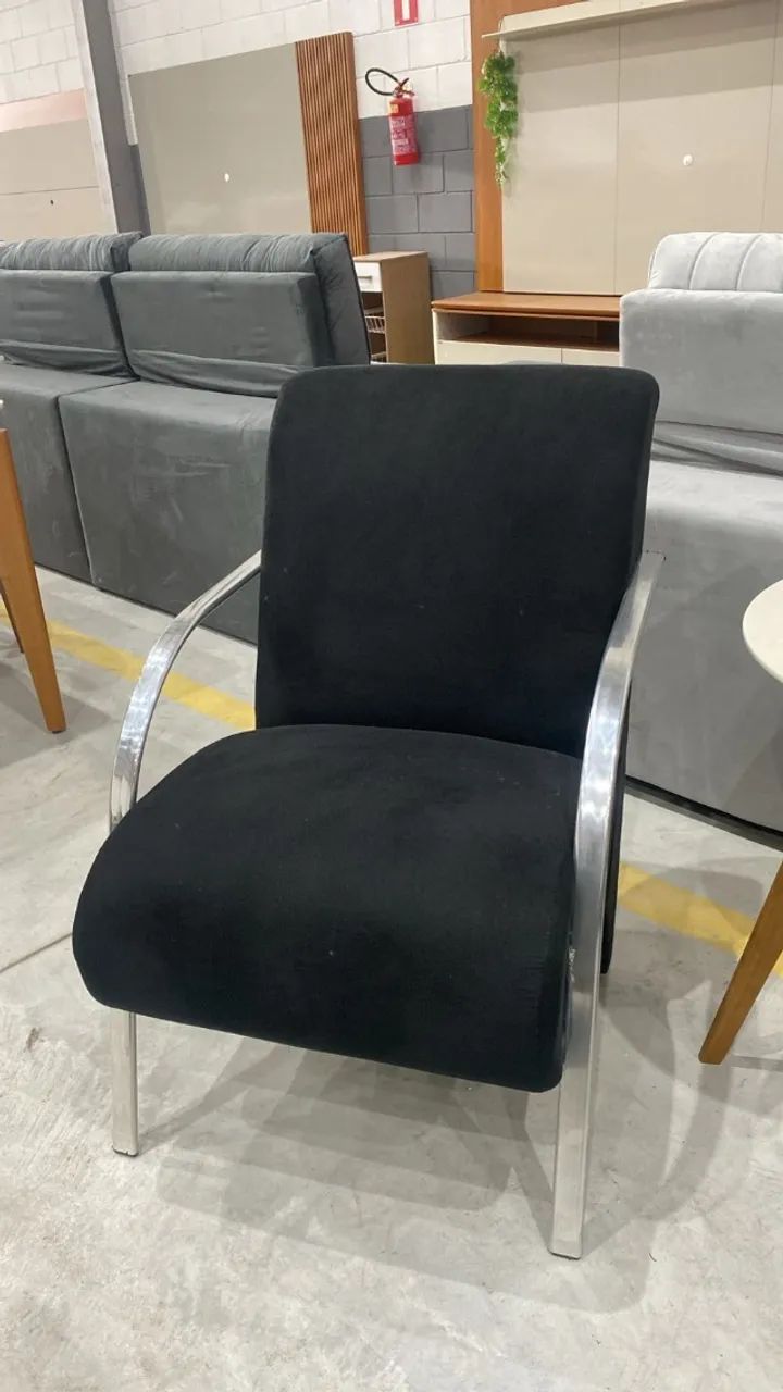 POLTRONA BRAÇO DE ALUMINIO 