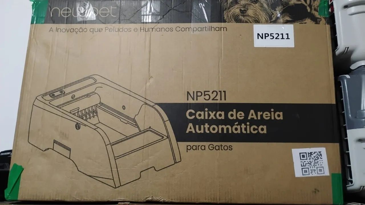 Caixa areia auto New pet med. Pacot: alt.52,0X larg.29,0 X Comp.78,0 peso d caixa 10.400KG - Foto 5