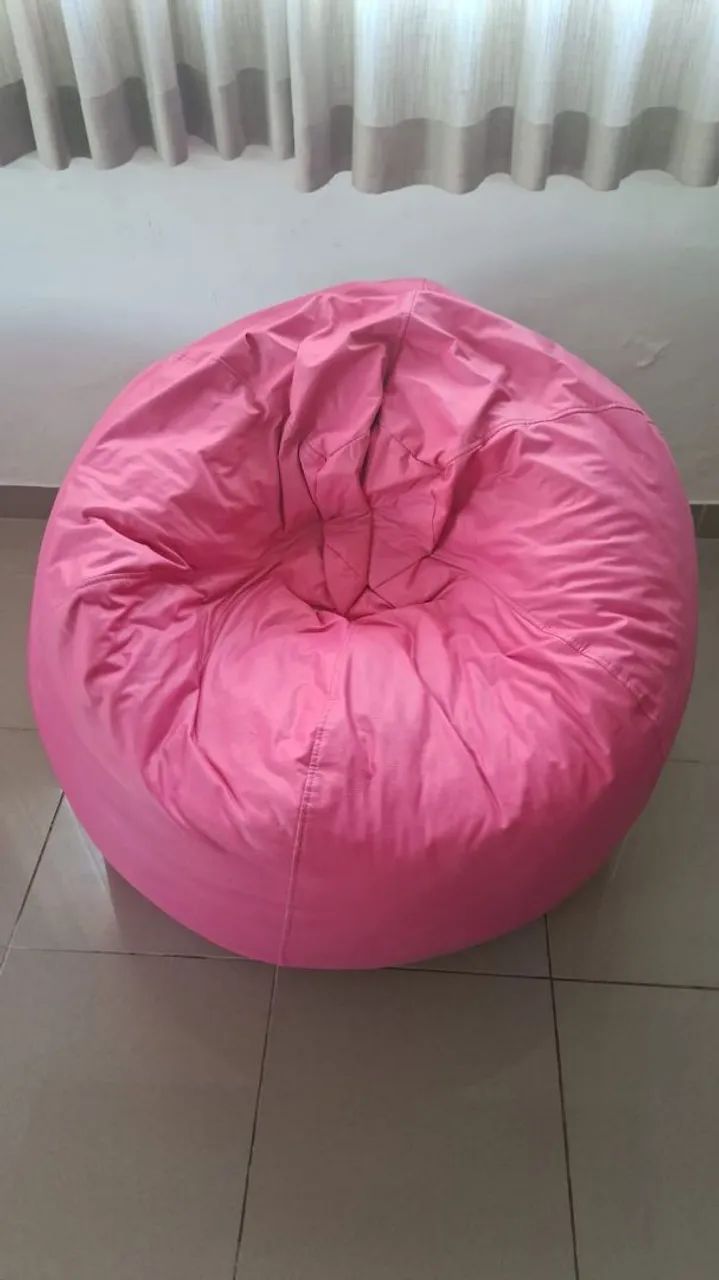 Puft feminino de couro -Rosa  - Foto 2