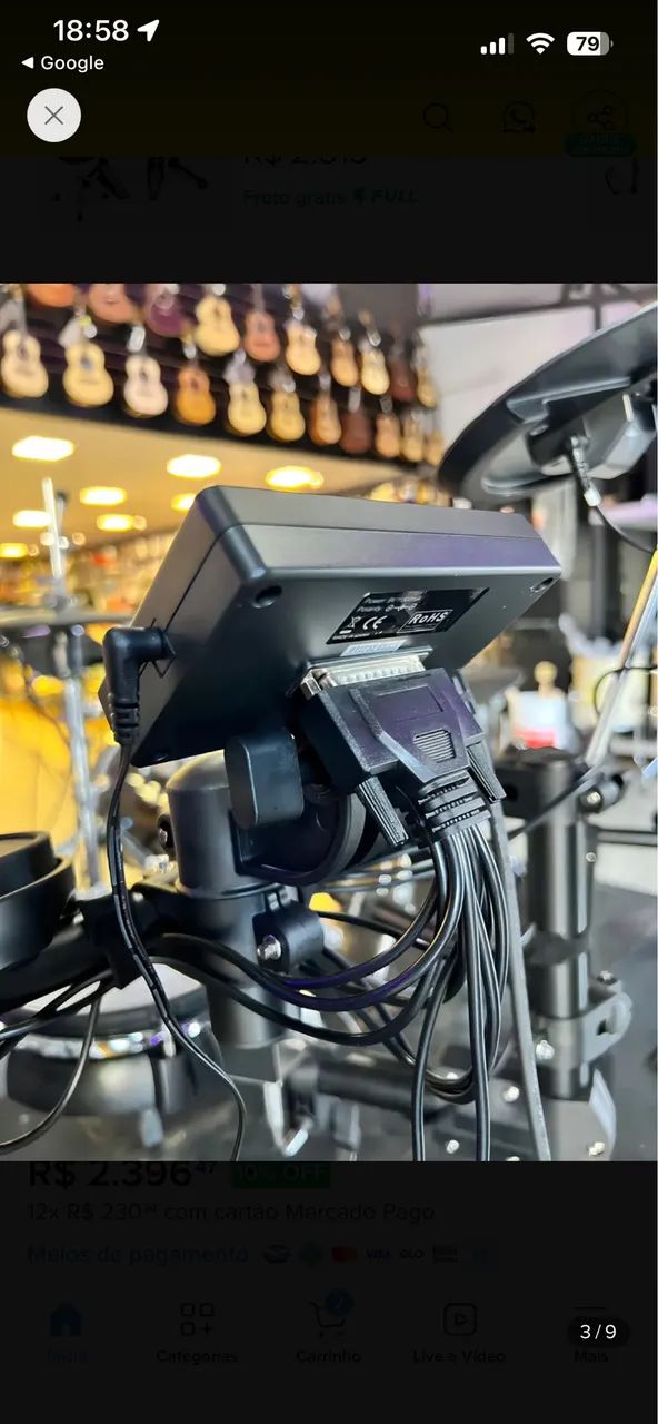 Bateria eletrônica Aroma Tdx-15 - Foto 4