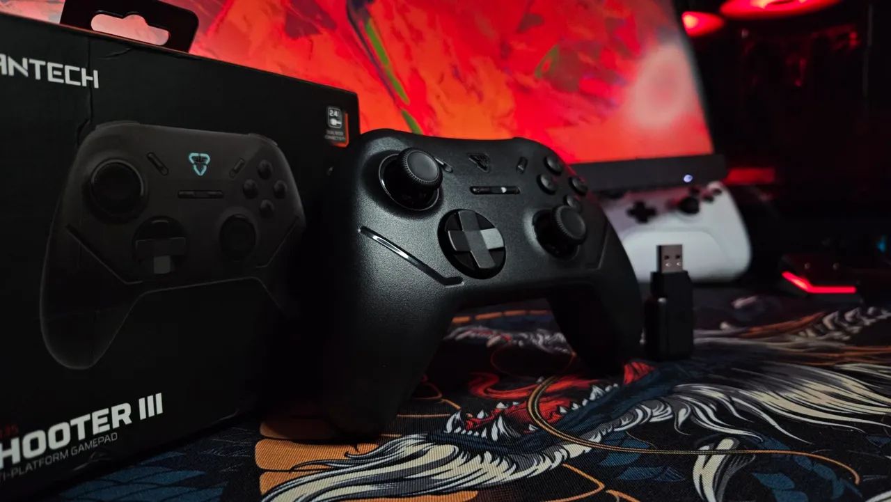 CONTROLE FANTECH SHOOTER III - COMPATÍVEL COM PS4 + PC (BLUETOOTH E SEM FIO) - Foto 3
