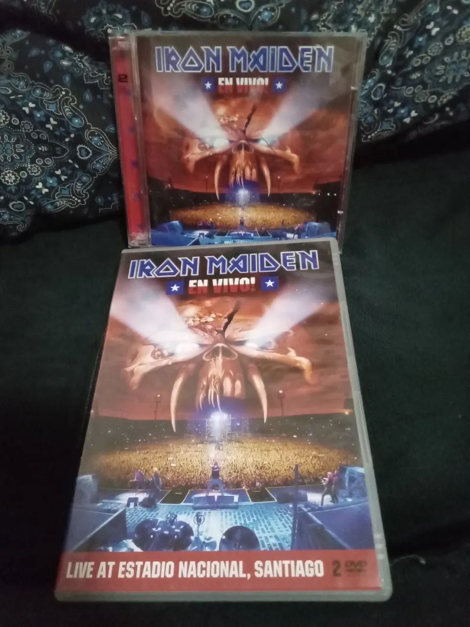 CD e DVD duplos Iron Maiden En Vivo