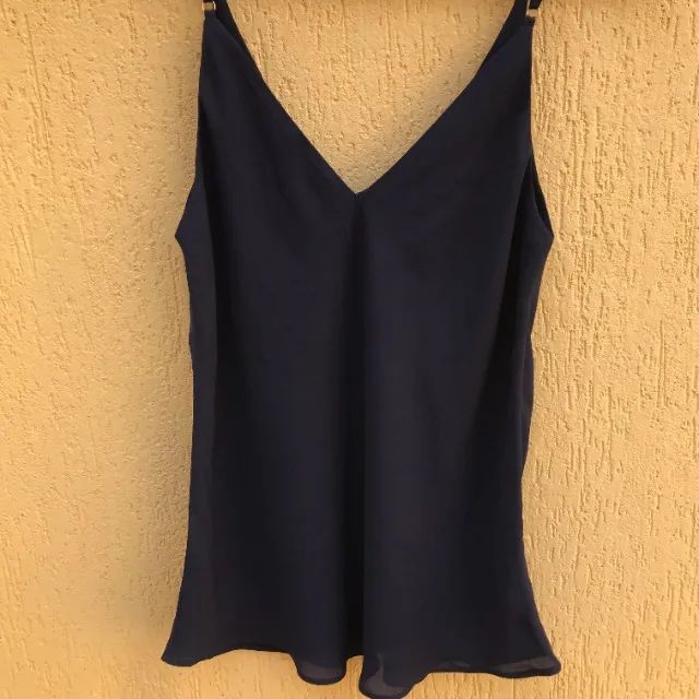 Blusa De Alcinhas Azul Marinho Da Cortelle - Foto 5