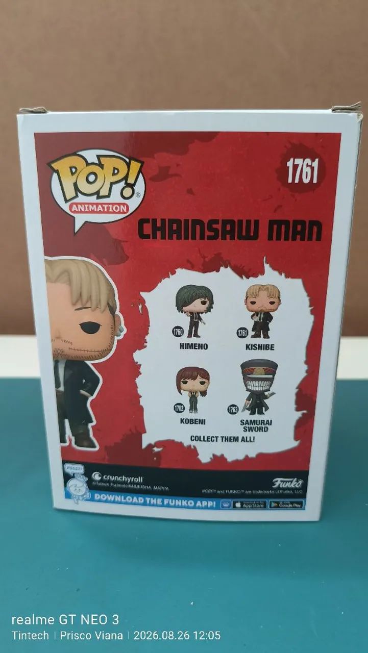 Funko Pop Kishibe #1761 Chainsaw Man Vaulted Original Lacrado - Foto 3