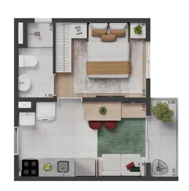 PLANTA 24m²