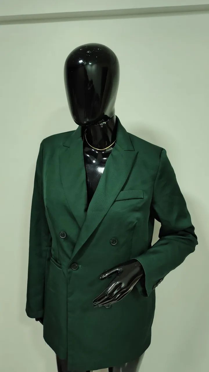Blazer feminino alongado - Foto 2