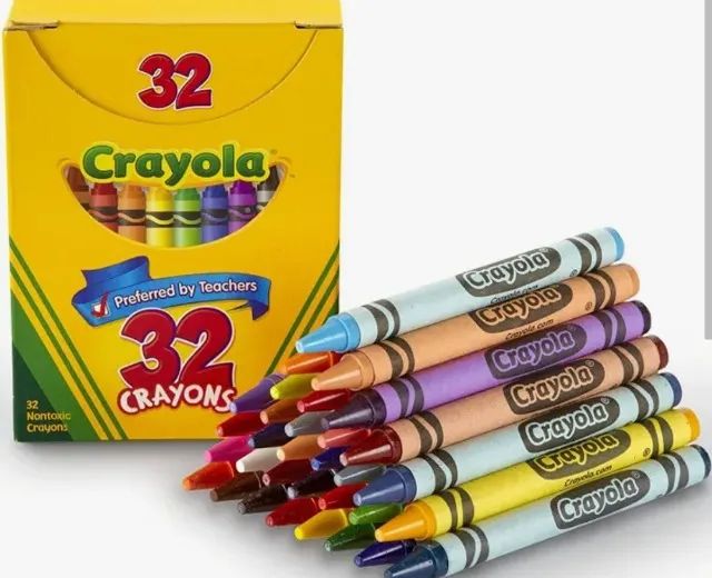 2 Caixas 32 Lápis de cor/Giz CRAYOLA