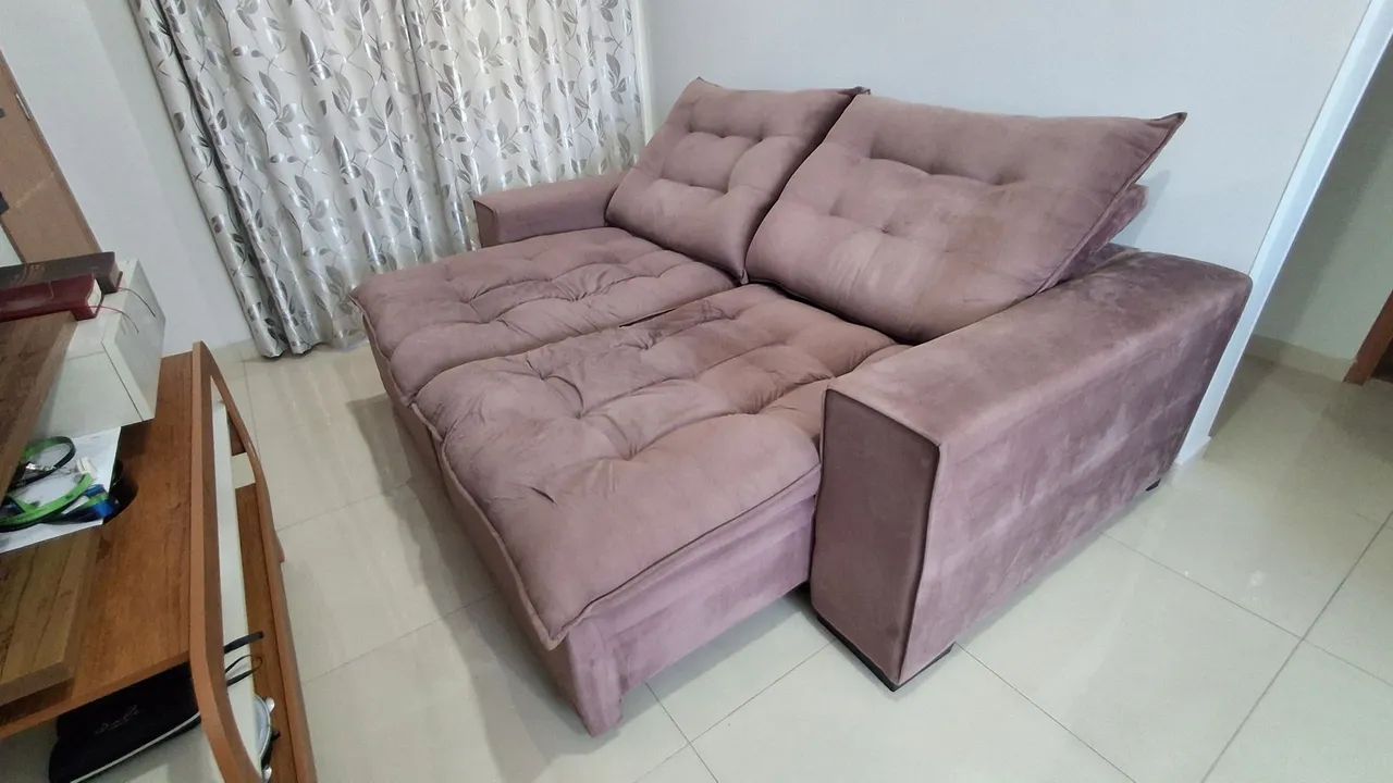 Sofá retrátil e reclinável Rosé 2,30m - Foto 5