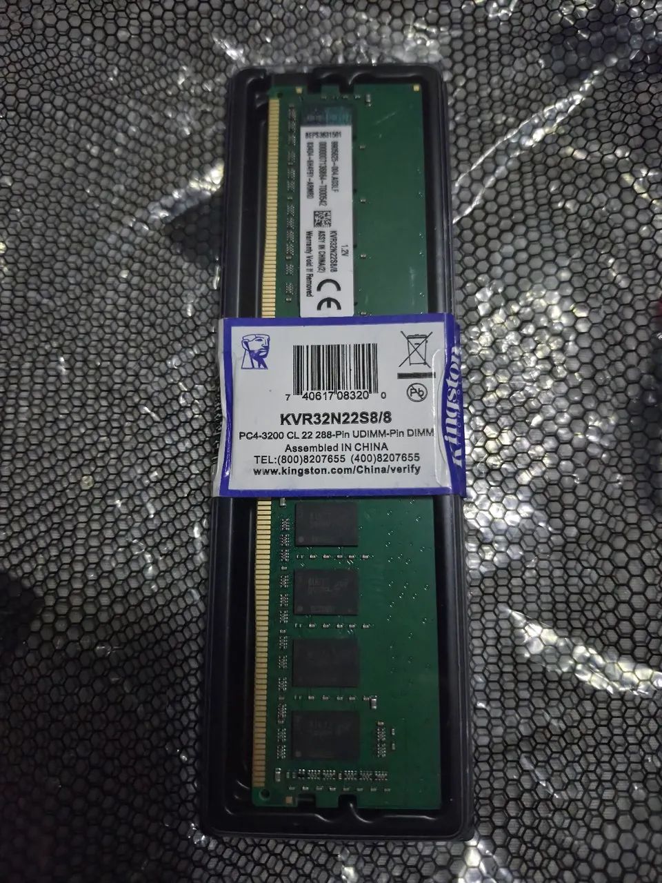 Memoria ram 8gb Ddr4 Kingston 3200mhz - Nova - Foto 3