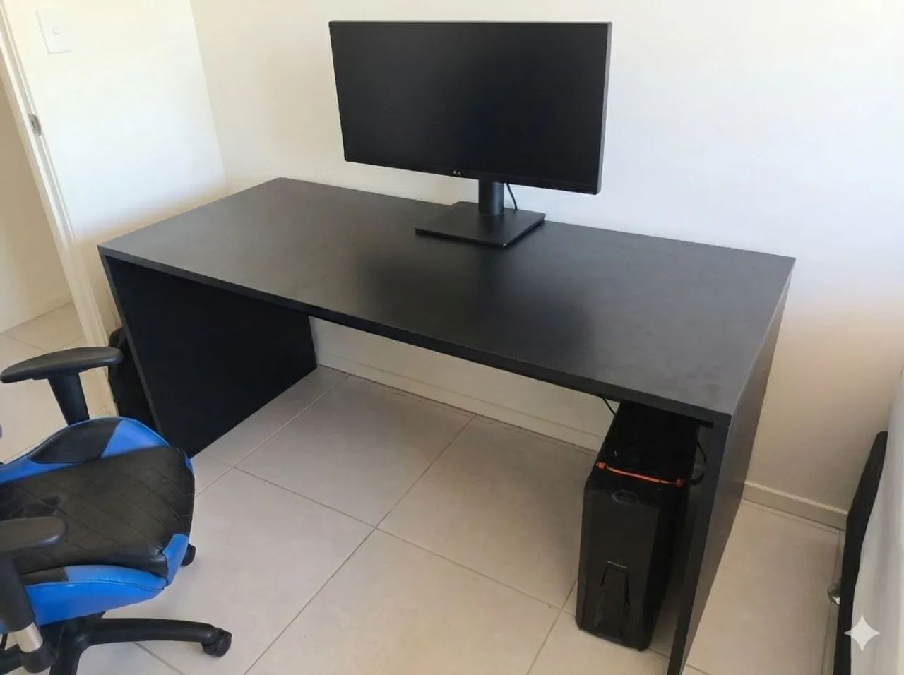 Mesa escritório preta
