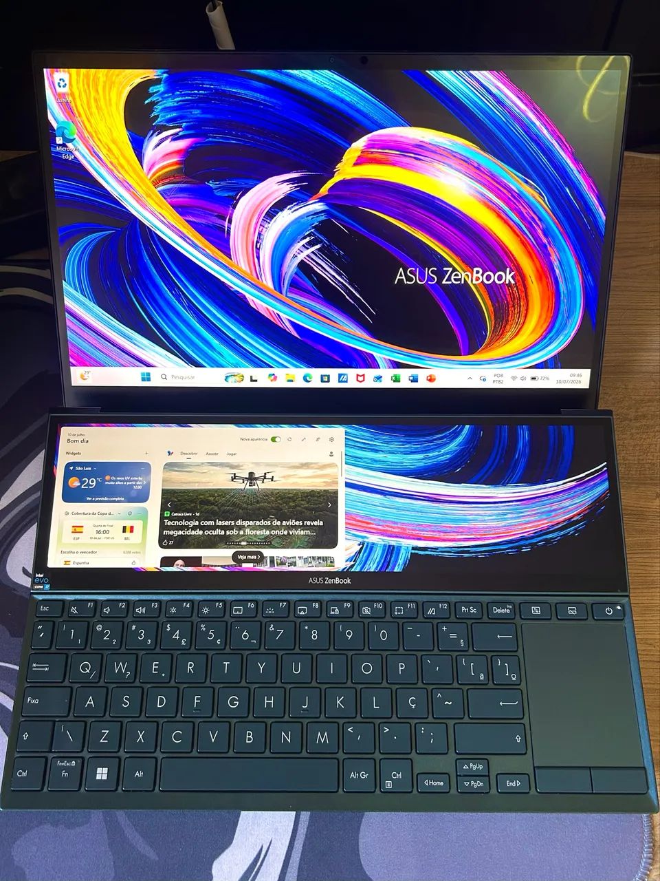 Notebook ASUS ZenBook Duo Full Touch Intel Core i7 11ª 512 SSD Iris Ips - Foto 3
