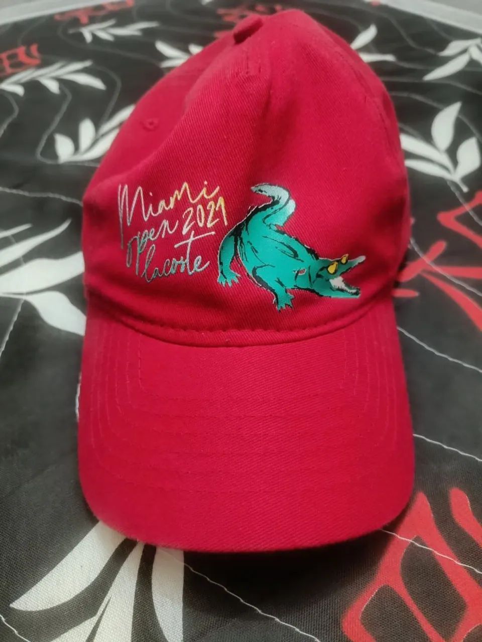 Boné Miami open 2021 Lacoste vermelho - Foto 2