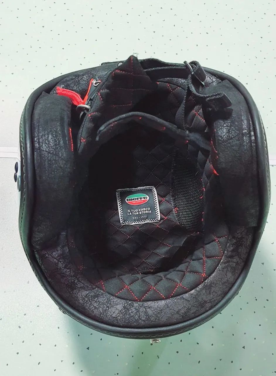 Capacete de moto Bieffe B-45 retrô, scooter, Royal enfield, Trimph, Harley Davdson, custom - Foto 3