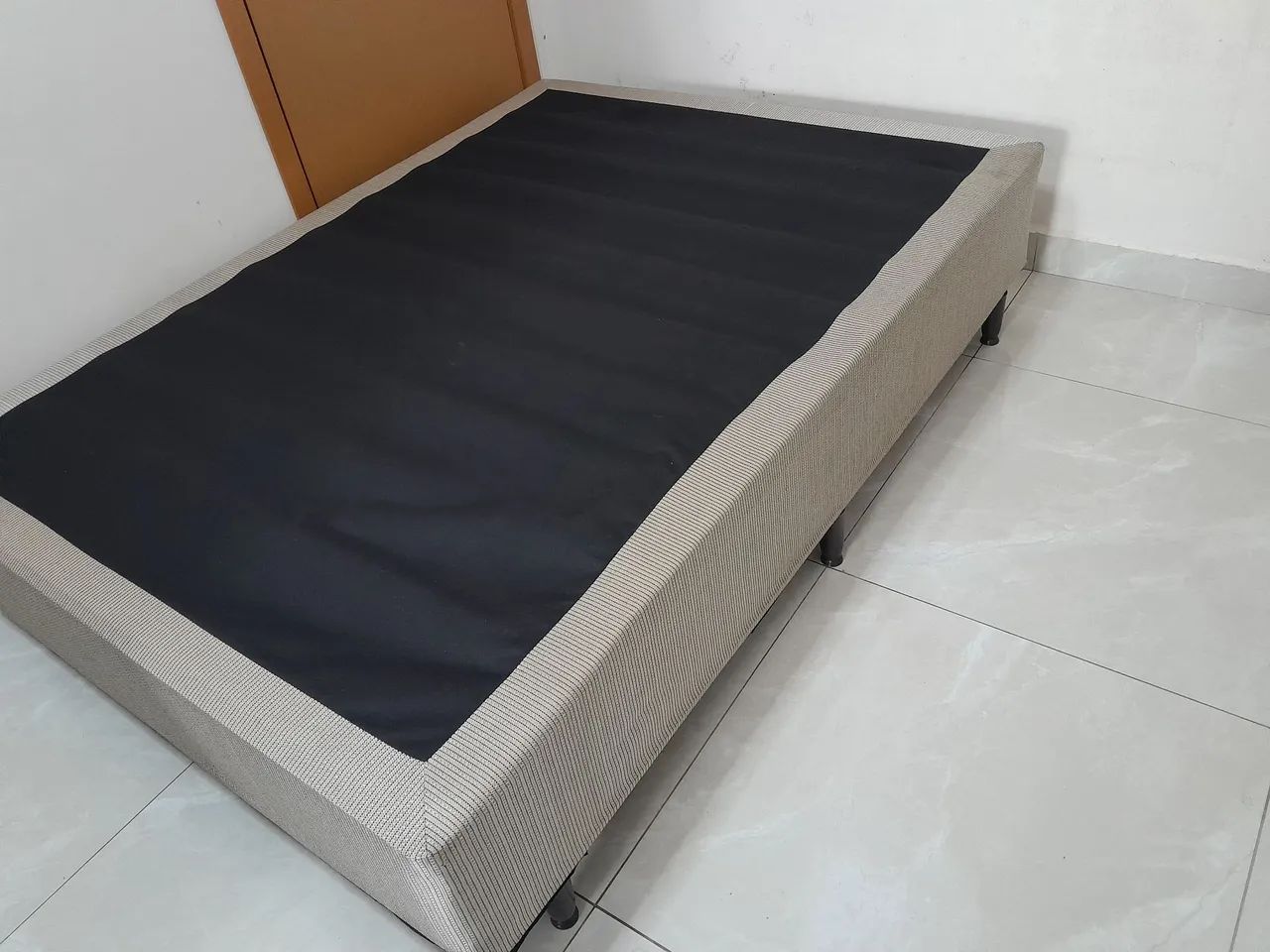 Base Cama de Casal Box - Madeira + TNT   - Foto 2