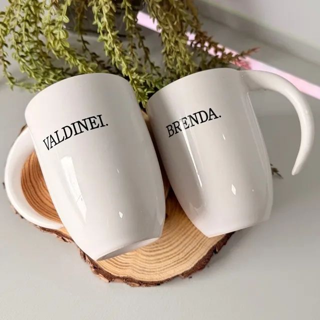 Caneca alça lua personalizada