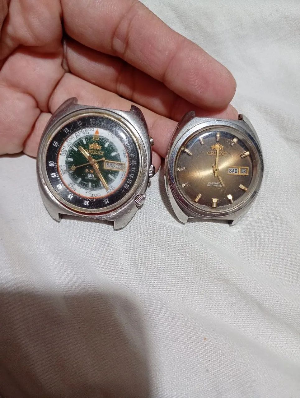 Lote com dois relógios orient automático funcionando  - Foto 2