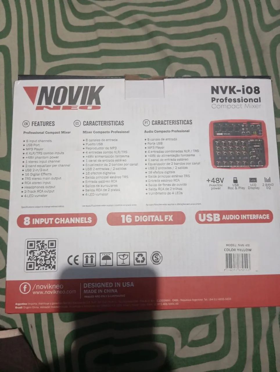 Mesa de som novik i08 na caixa  - Foto 2