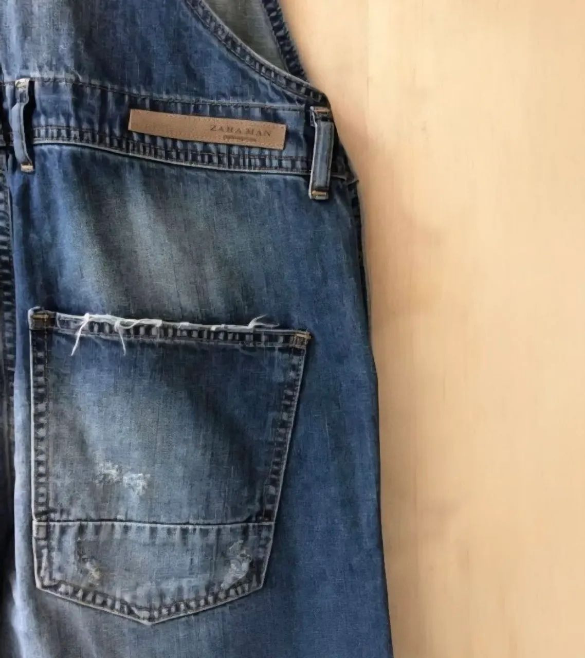 Macacão Jeans Zara Azul - Foto 3