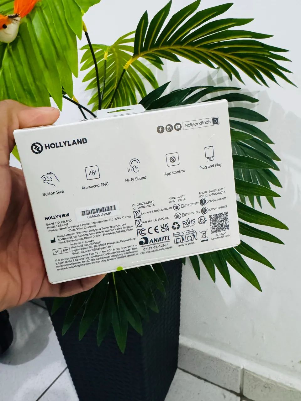 HOLLYLAND LARK M2 Wireless Lavalier Microphone - Acessórios de