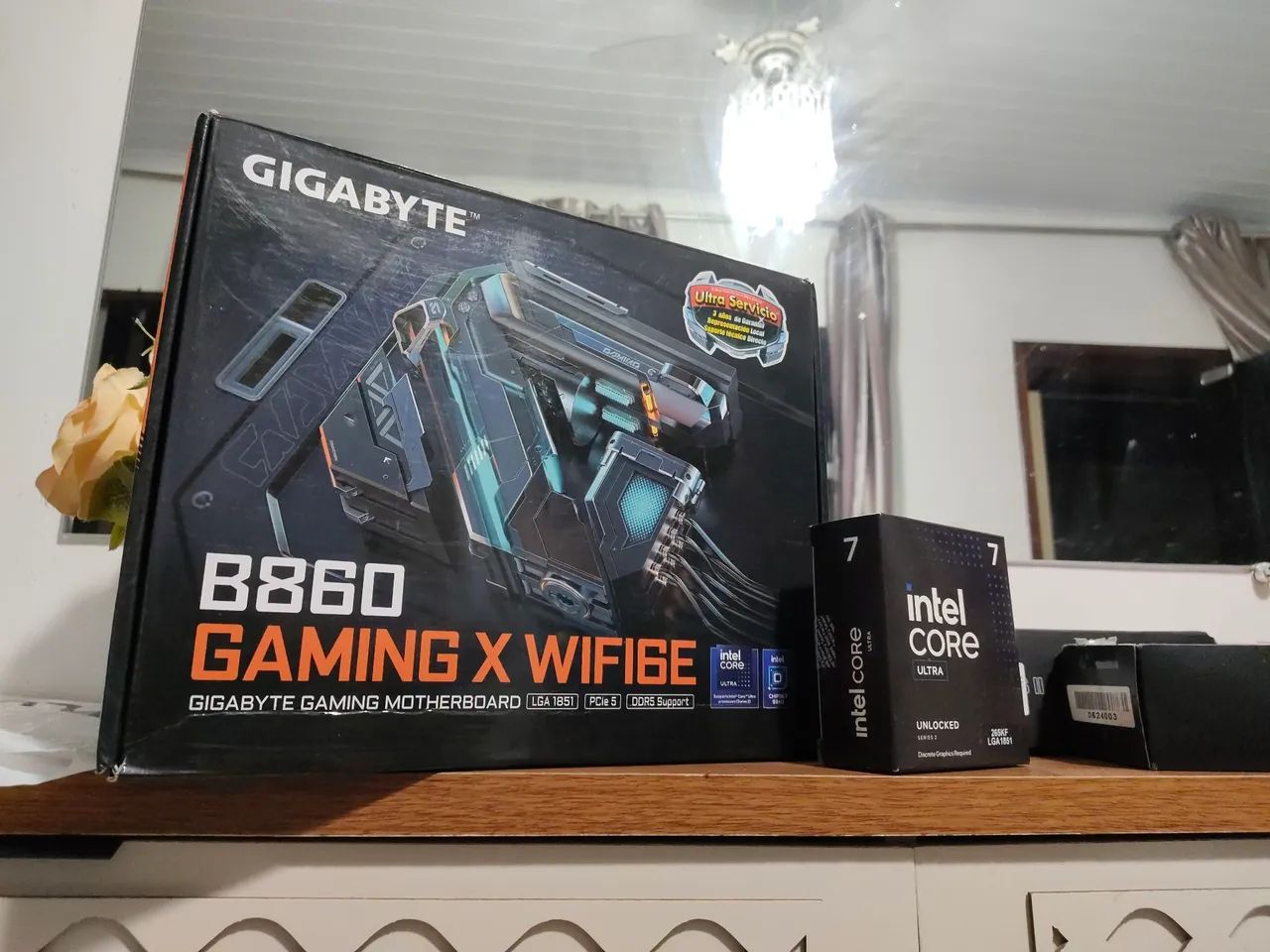 Intel Core ultra 7 B860 Gaming X com caixa e NF - Foto 2
