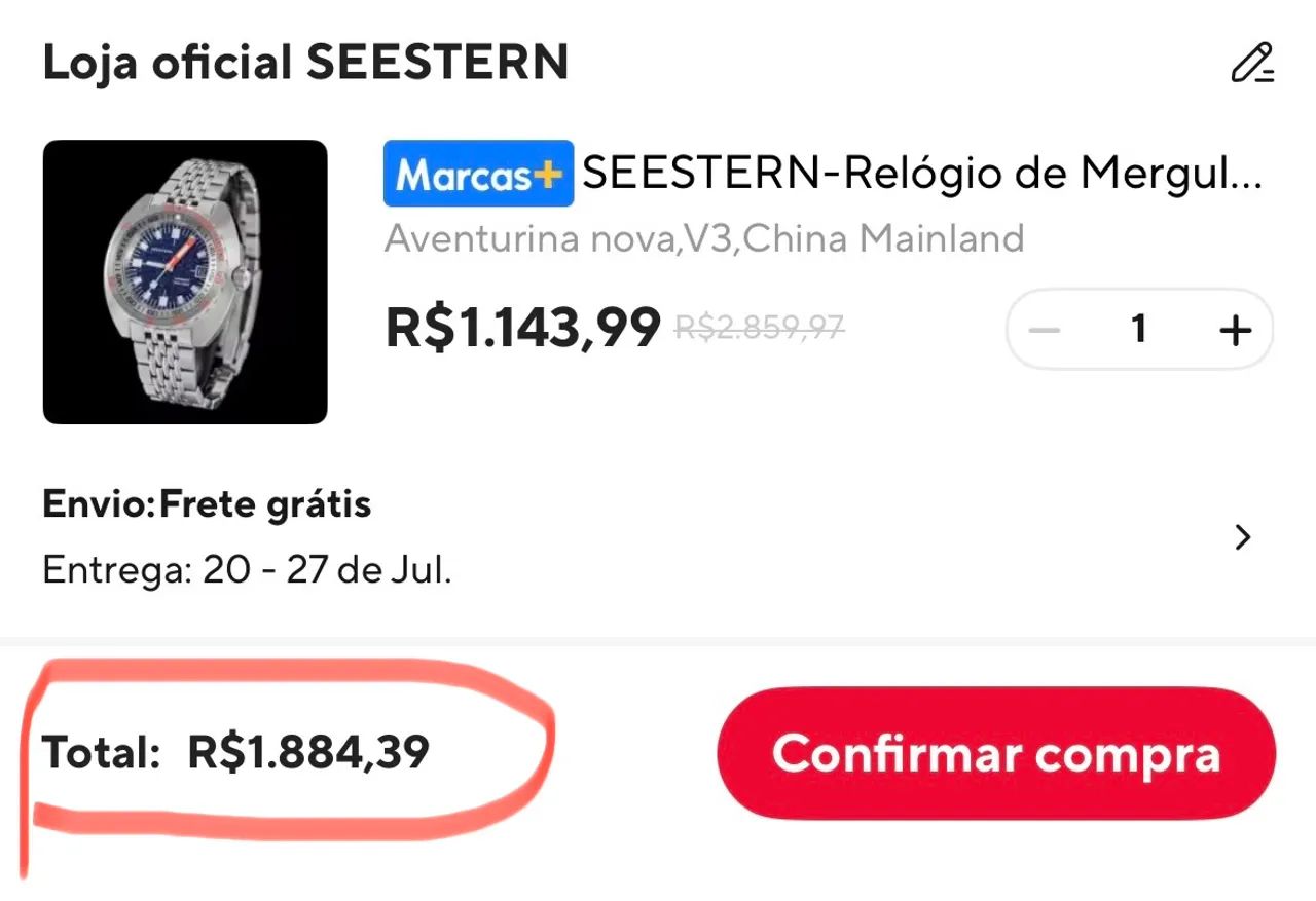 Relógio automático Seestern Sub 300t Aventurina. - Foto 2