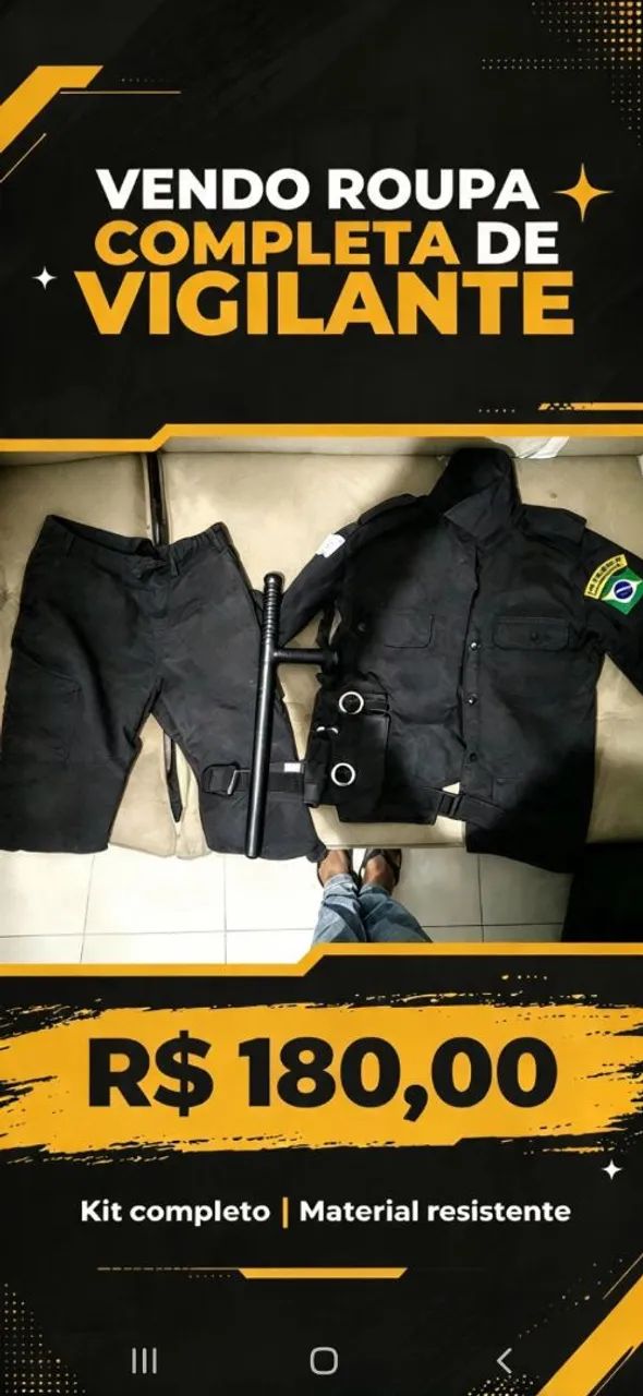 Roupa de vigilância  - Foto 2